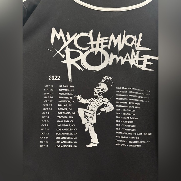 My Chemical Romance 2022 Tour Merch Jersey - Picture 5 of 5